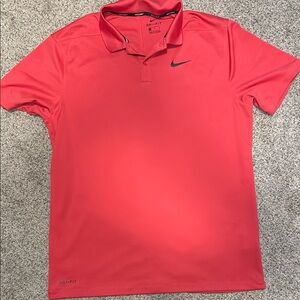 Nike Men's Red Polo Shirt